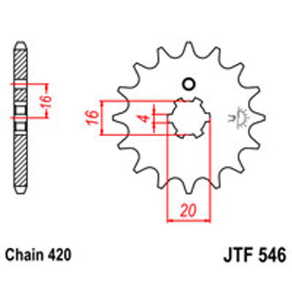 JT JT Gear Box Sprockets G/B 546/560-13